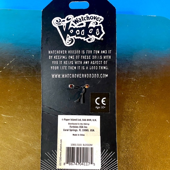 WATCHOVER VOODOO DOLL NWT BLOSSOM LUCKY CHARM DESTINED FOR GREATNESS 3” - Picture 10 of 10